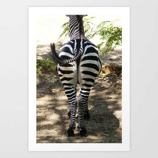 Do These Stripes Make My Butt Look Big? Art Print
