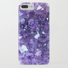 Raw Amethyst - Crystal Cluster iPhone Case | Dark, Birthstone, Violet, Energy, February, Natural, Balance, Raw, Purple, Nature 