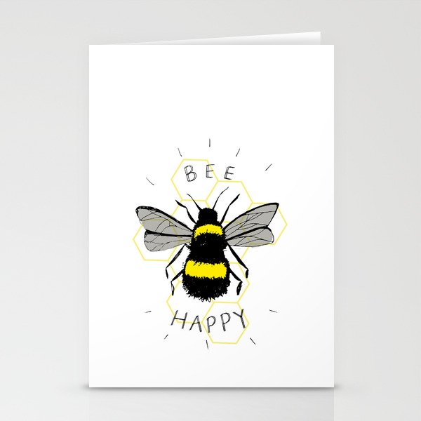 Bee Happy Stationery Cards
