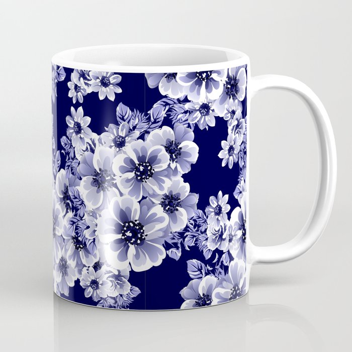 Flower design. Elegance seamless pattern.  Coffee Mug