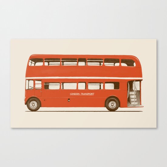 Red London Bus Canvas Print