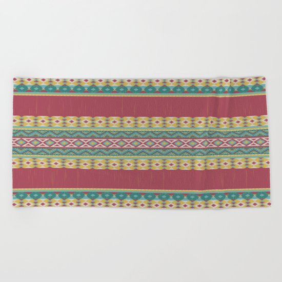 Aztec Art Beach Towel