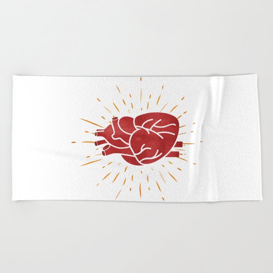 Heart Beach Towel