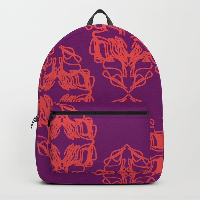 luxury monograms vint pink backpack by wellglow society6