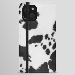 Black And White Howdy Cowhide (xii 2021) iPhone Wallet Case