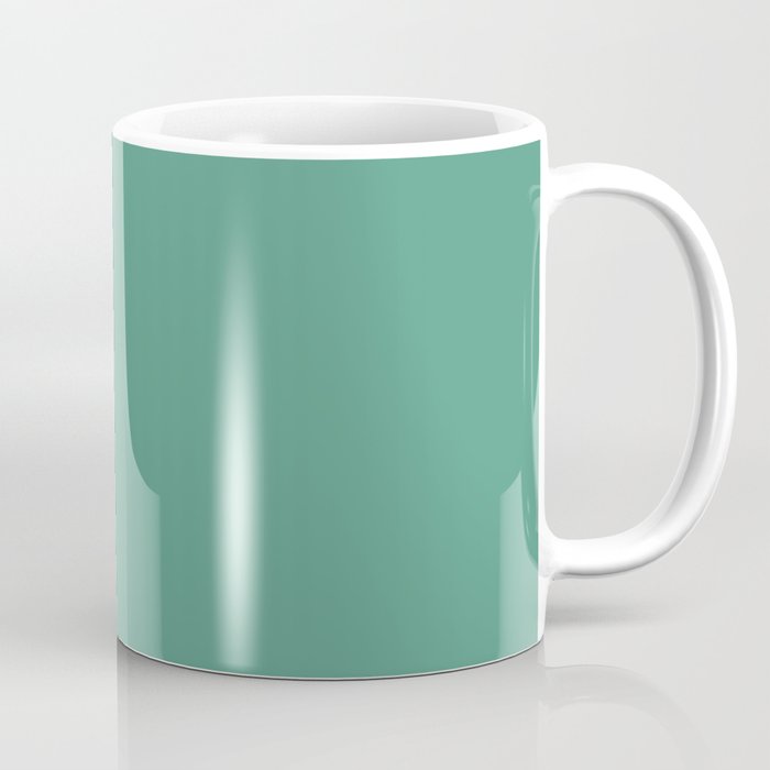 Mid-tone Summer Gemstone Green Solid Color Parable to Beach Grass 5008-8B by Valspar Coffee Mug