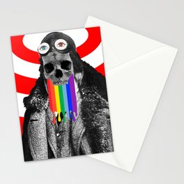 Rainbow Skull Pilot Stationery Cards