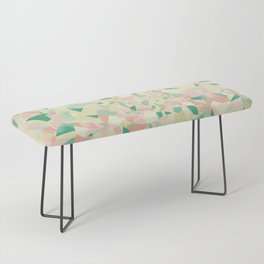 Pastel colours mosaic pattern with Flower of Life Bench