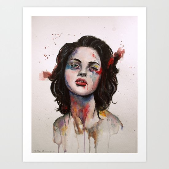 Face Mapping Art Print