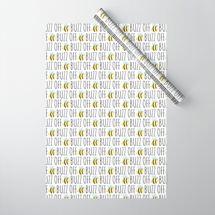 Buzz Off Wrapping Paper