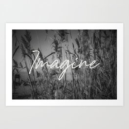 Imagine  | quote | Art print Art Print