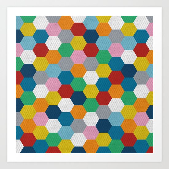 Honeycomb 3 Art Print
