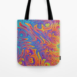 Abstract Pattern Inspired By Peacock Tote Bag