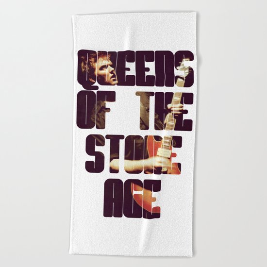 Queens Of The Stone Age QOTSA Font Josh Homme Guitar Beach Towel