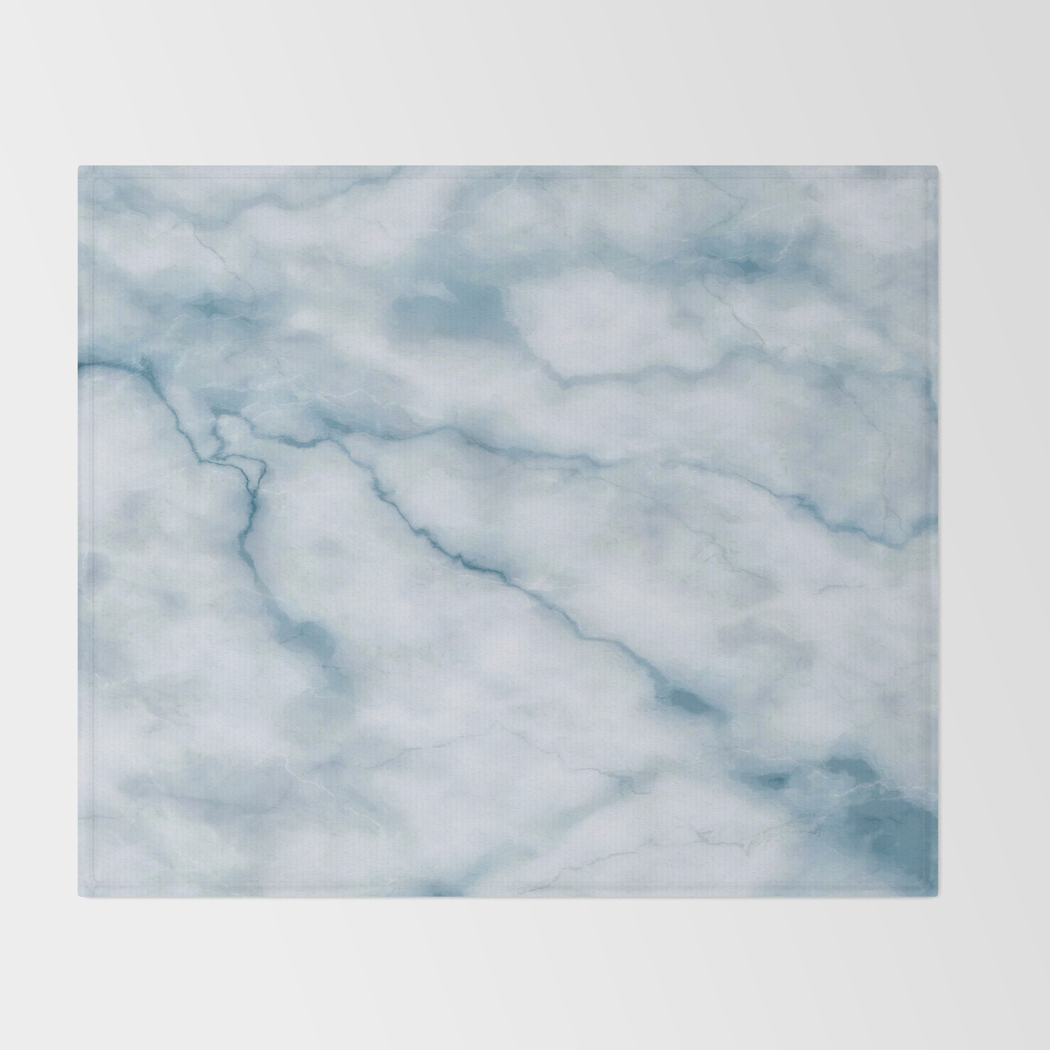 Light Blue Marble Texture Throw Blanket By Catyarte Society6