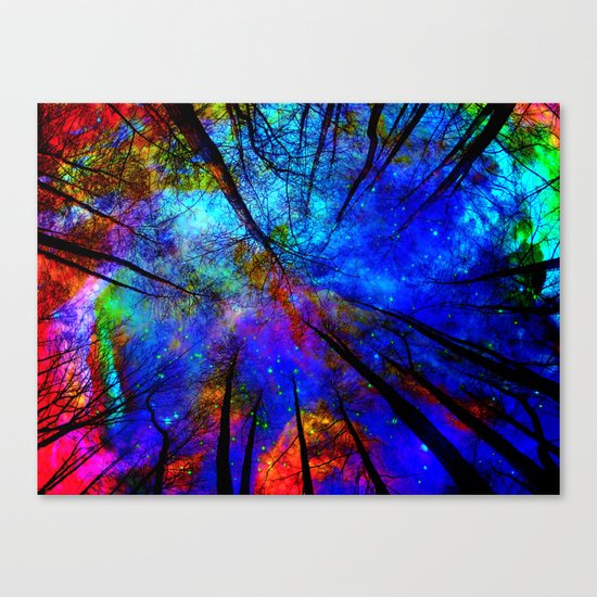Colorful forest Canvas Print