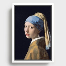 Girl with a Pearl Earring Framed Canvas