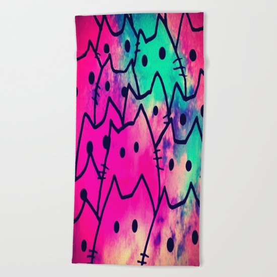 cats-137 Beach Towel