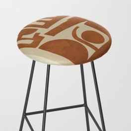 Modern Shape Abstraction 02 Bar Stool