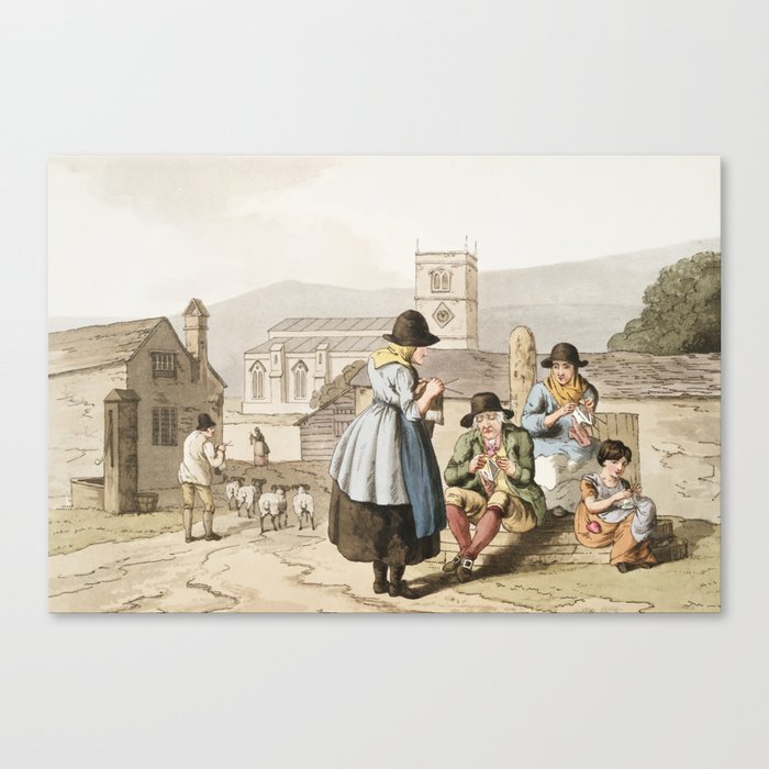 19th century in Yorkshire  Canvas Print