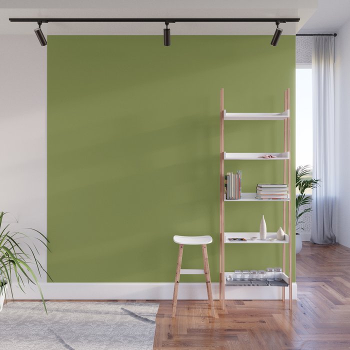 SPINACH GREEN SOLID COLOR  Wall Mural