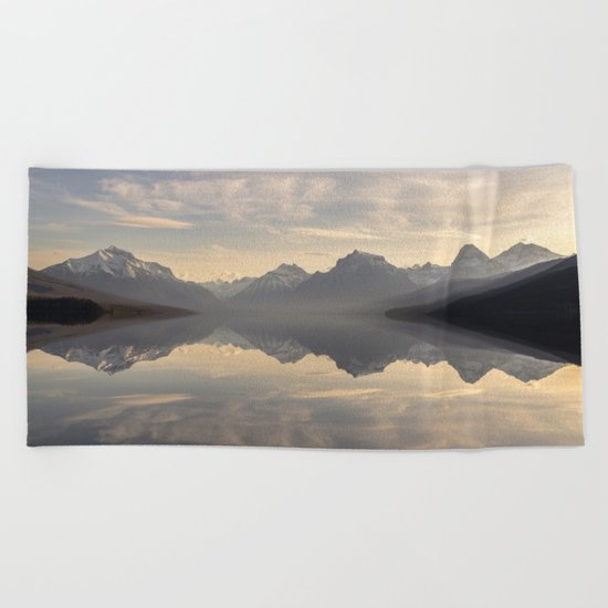 Landscape Reflections #mountain Beach Towel