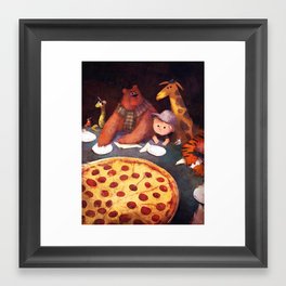 Pizza Time Framed Art Print