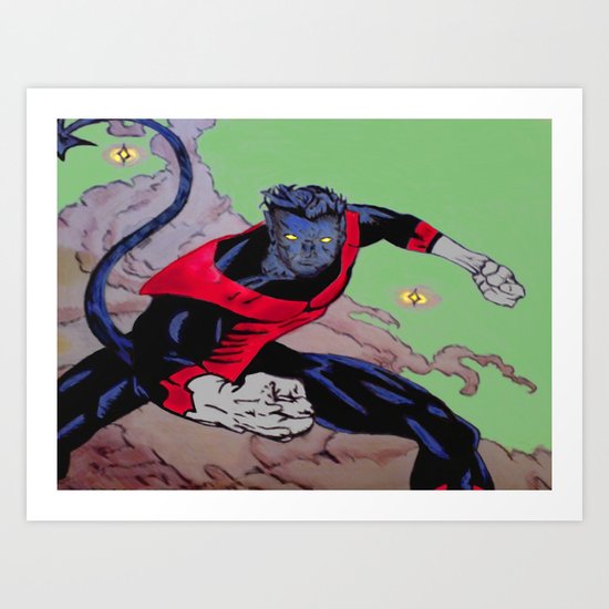 The Amazing Nightcrawler Art Print