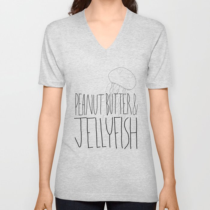 Peanut Butter & Jellyfish V Neck T Shirt