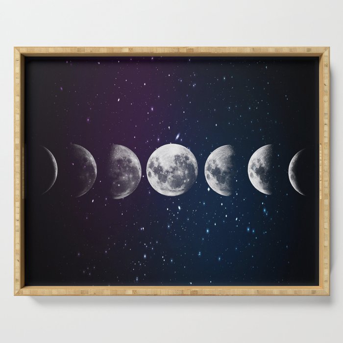 Phases of the Moon Serving Tray