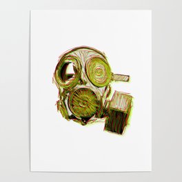 gas mask Poster