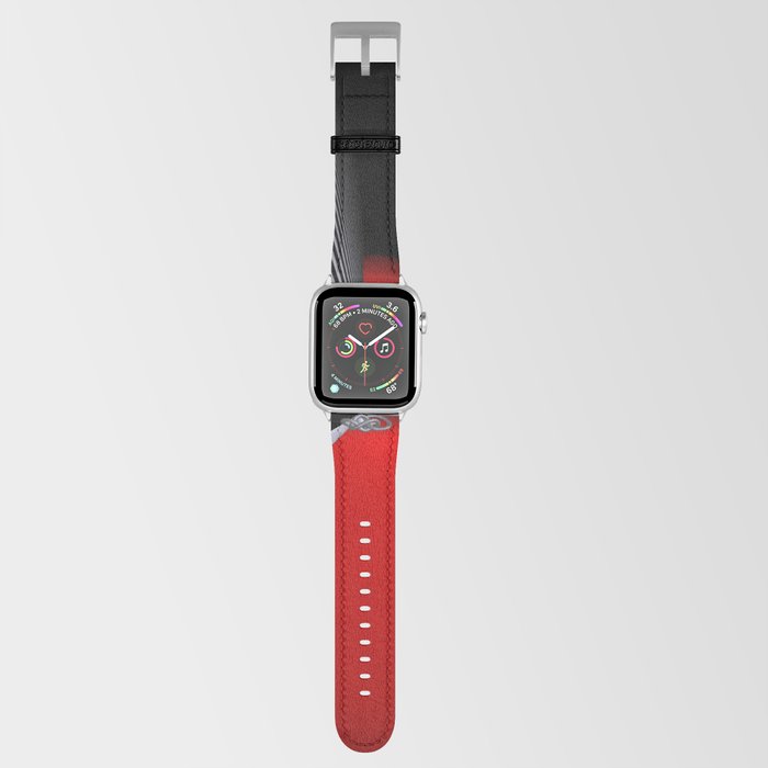 redwhiteblack -04- Apple Watch Band