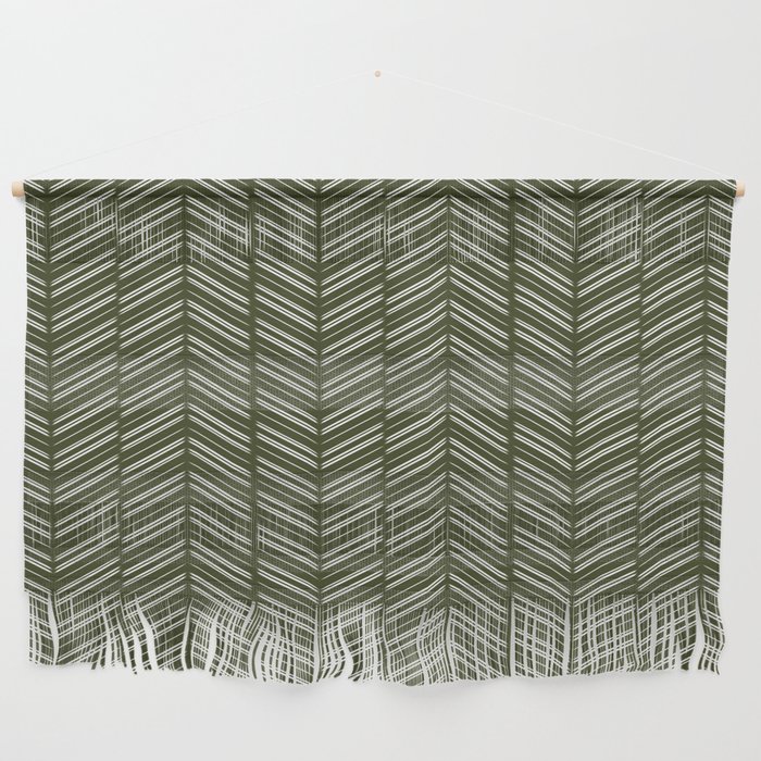 Herringbone (Olive Green) Wall Hanging