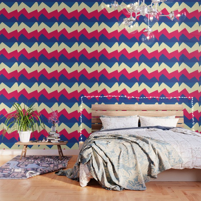 Retro 80s Minimal Waves Wallpaper By Ayeyokp Society6