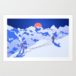Let's Do Everything and Nothing - Highest snowy peak Art Print