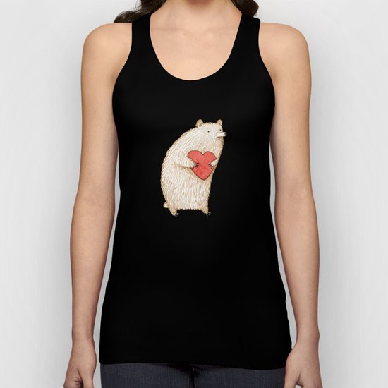 Bear with Heart Unisex Tank Top
