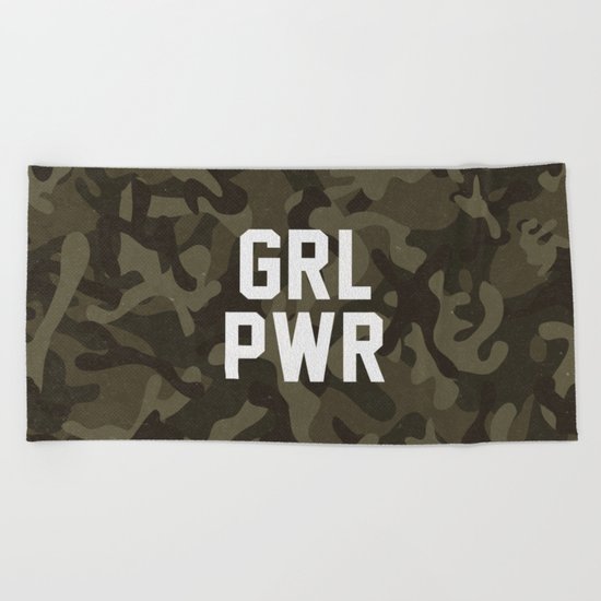 GRL PWR Beach Towel