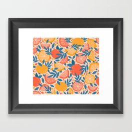 Citrus Orange & Lemon Framed Art Print