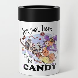 Halloween cat witch decoration design Can Cooler