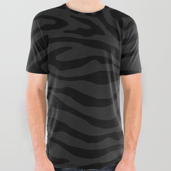 Dark Psychedelic abstract art. Digital Illustration background. All Over Graphic Tee