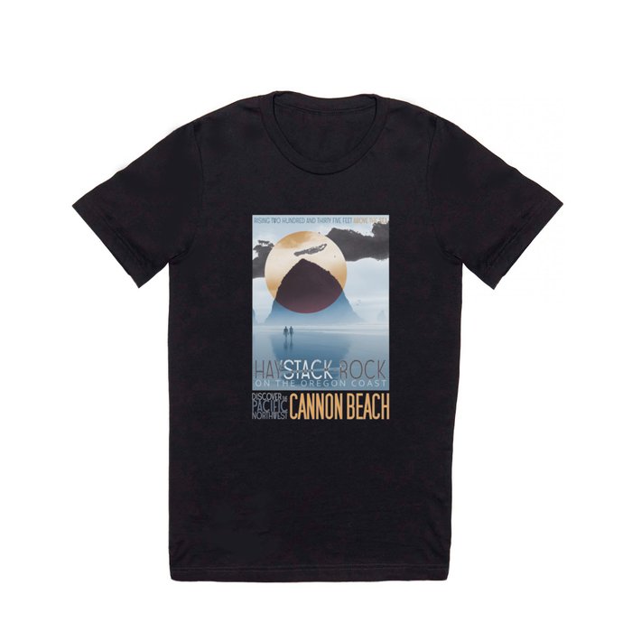 Haystack Rock of Cannon Beach, Oregon T Shirt