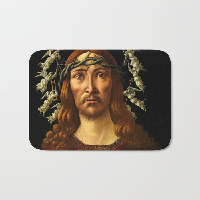 The Man of Sorrows by Sandro Botticelli Bath Mat