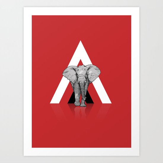 Because I Can't Forget - RED Art Print