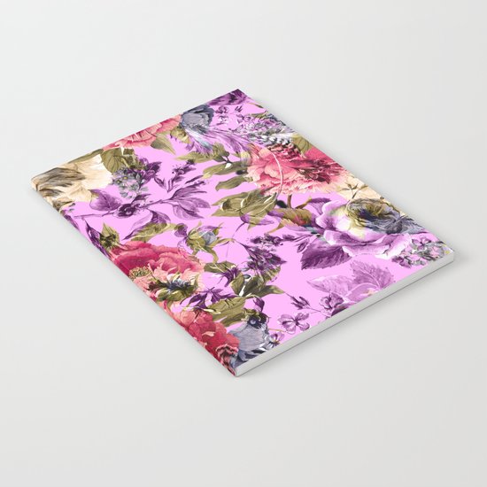 Seamless Floral Pattern Notebook