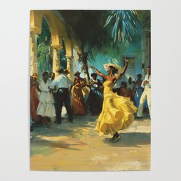 Dancing Trinidad Cuba Poster