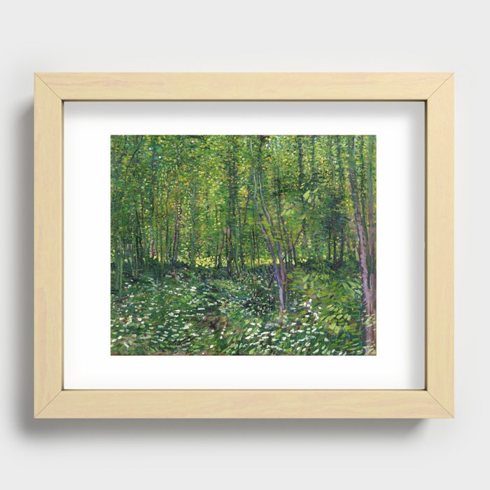 Vincent van Gogh "Trees and undergrowth" Recessed Framed Print