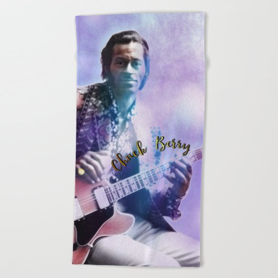 Father of Rock and Roll Beach Towel