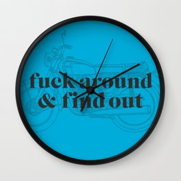 Fuck Around Wall Clock