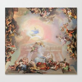 Renaissance Painting Angels Cherubs Aesthetic Allegorical Scene Canvas Print