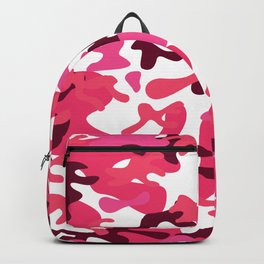 Pink Wavy Grunge Pattern Backpack
